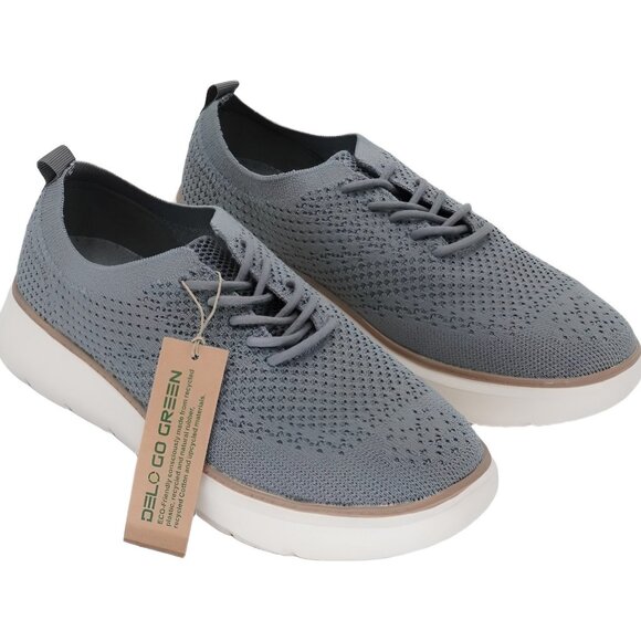 Delo Go Green Men\'s Oxford Sneakers Gray US 8.5